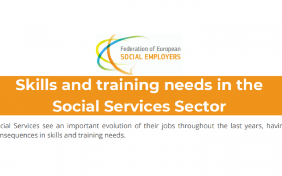 Skills and training needs in the social services sector