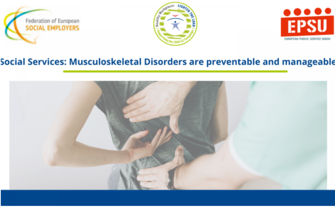 The Social Employers/EPSU Joint Webinar Preventing Musculoskeletal Disorders (MSDs) in the Social Services Sector